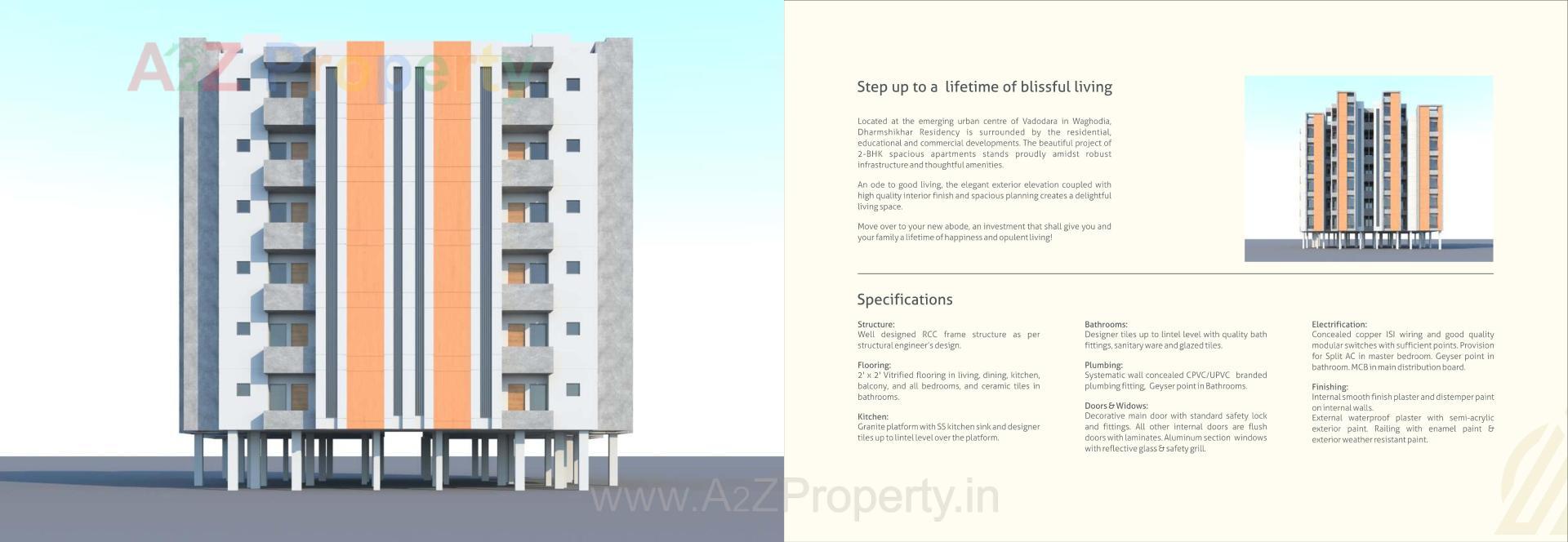  of real estate project Dharm Shikhar Residency located at Bapod, Vadodara, Gujarat
