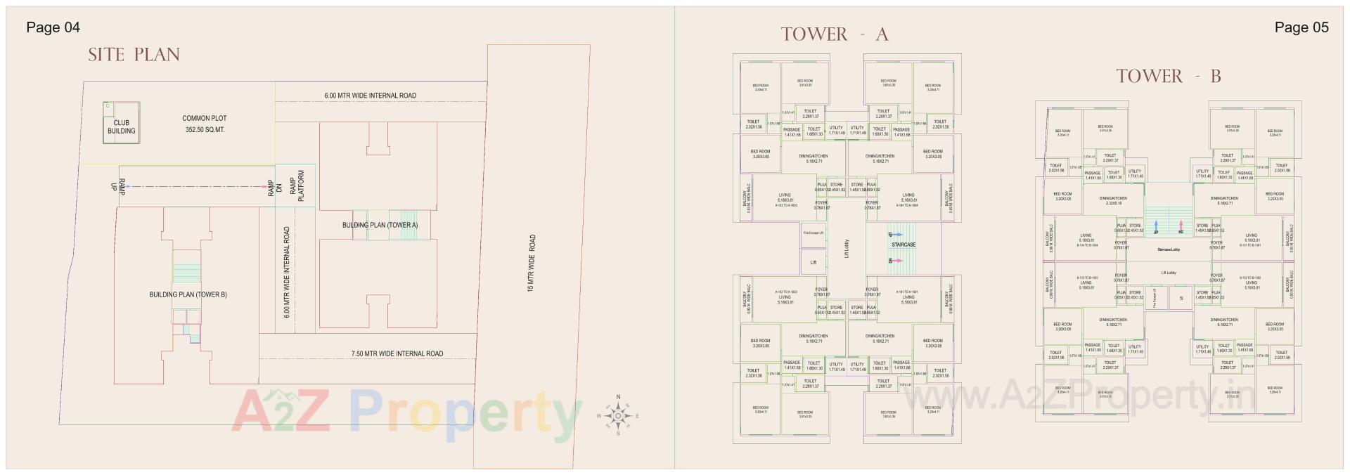 Layout of real estate project Dharma Emerald located at Vadsar, Vadodara, Gujarat