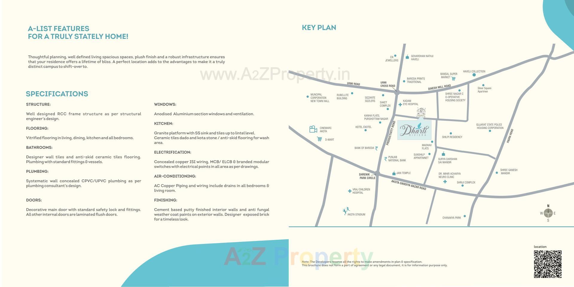  of real estate project Dhartii Riviera located at Akota, Vadodara, Gujarat