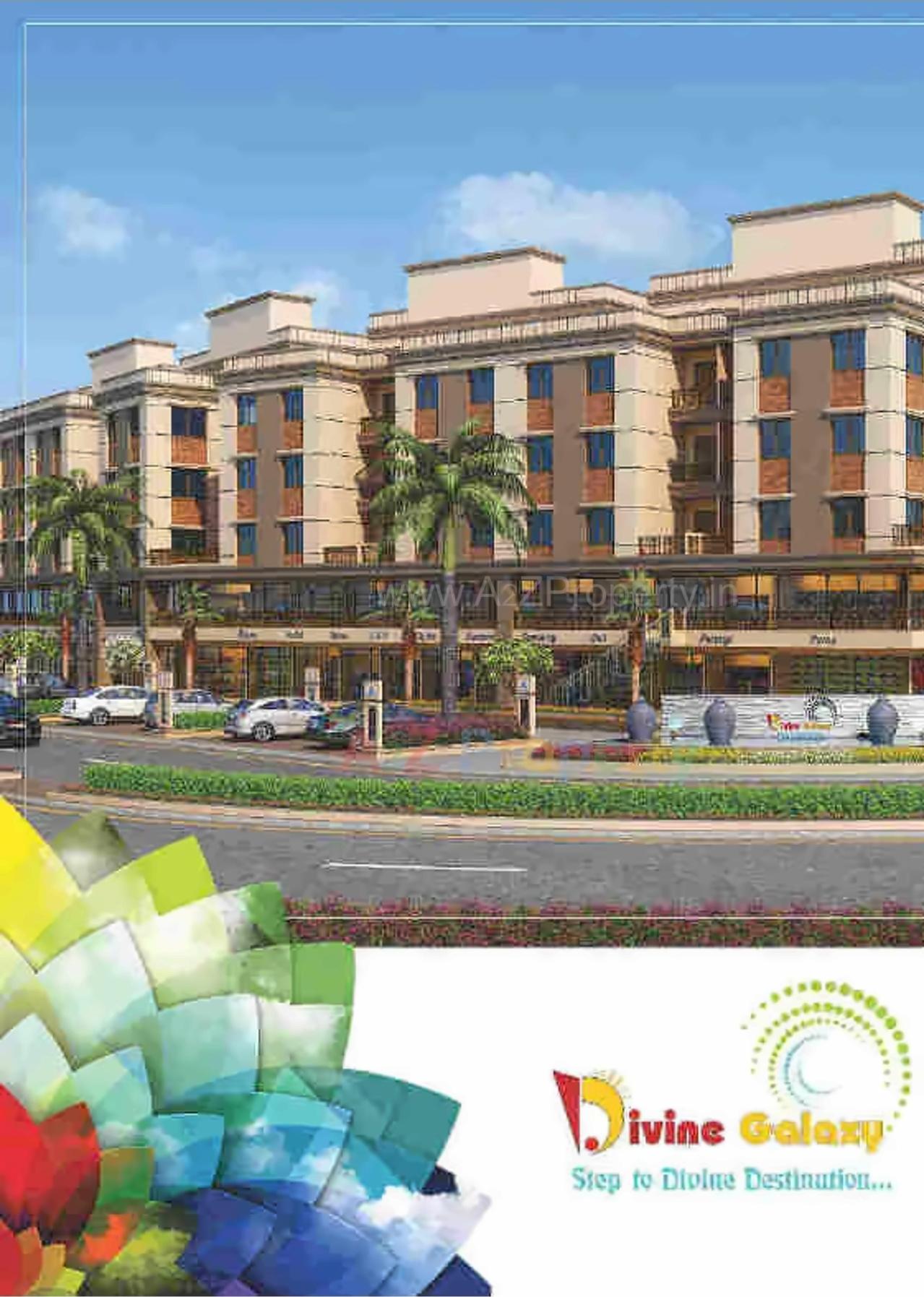 3D Elevation of real estate project Divine Galaxy located at Kalali, Vadodara, Gujarat