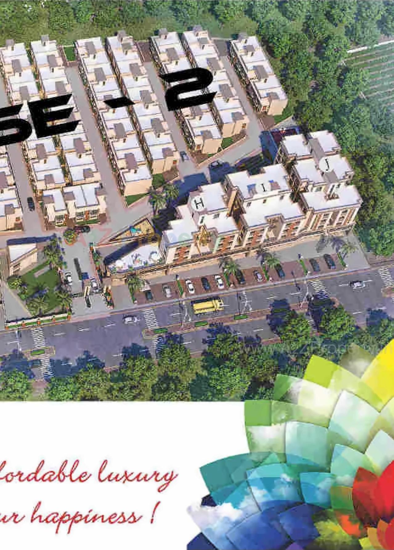 3D Elevation of real estate project Divine Galaxy located at Kalali, Vadodara, Gujarat