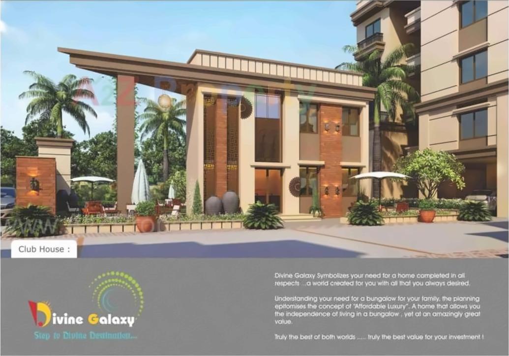 3D Elevation of real estate project Divine Galaxy located at Kalali, Vadodara, Gujarat