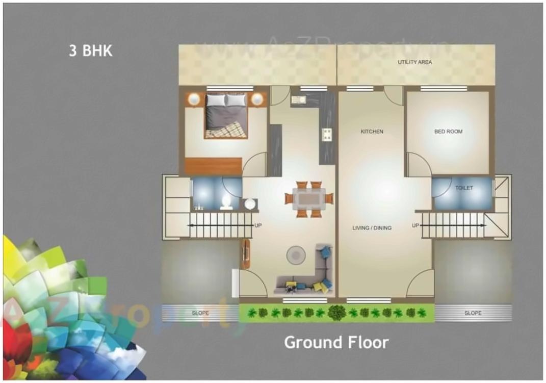 Layout of real estate project Divine Galaxy located at Kalali, Vadodara, Gujarat