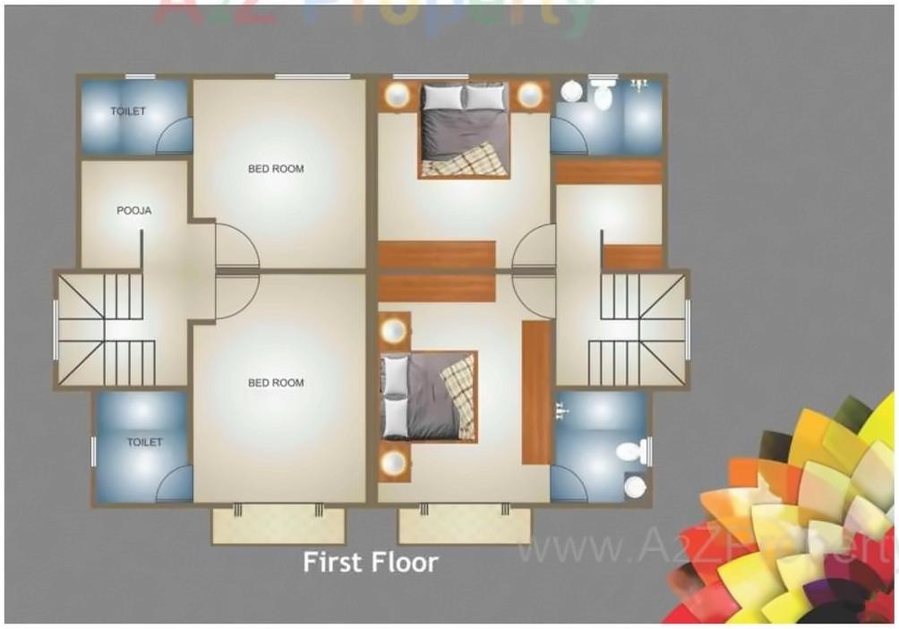 Layout of real estate project Divine Galaxy located at Kalali, Vadodara, Gujarat