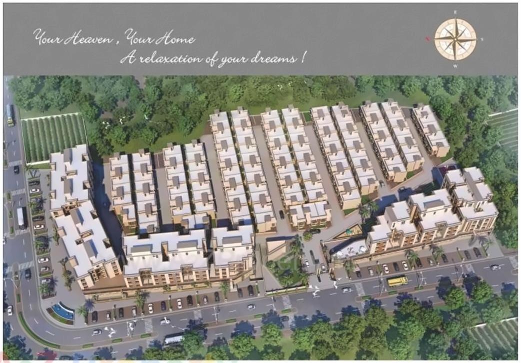 Layout of real estate project Divine Galaxy located at Kalali, Vadodara, Gujarat