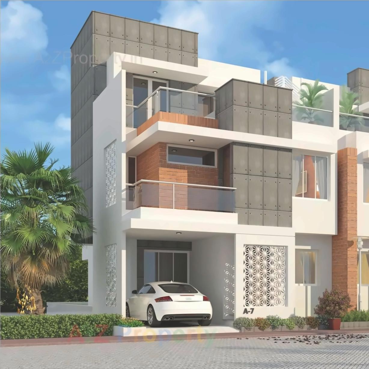 3D Elevation of real estate project Divine Green located at Harni, Vadodara, Gujarat