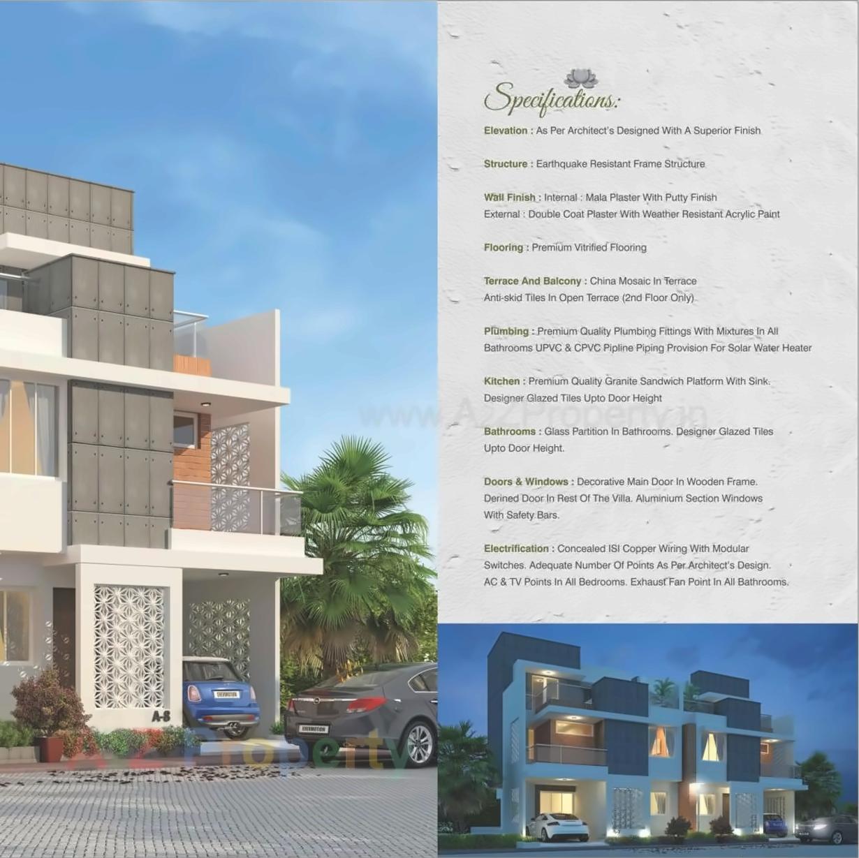 3D Elevation of real estate project Divine Green located at Harni, Vadodara, Gujarat