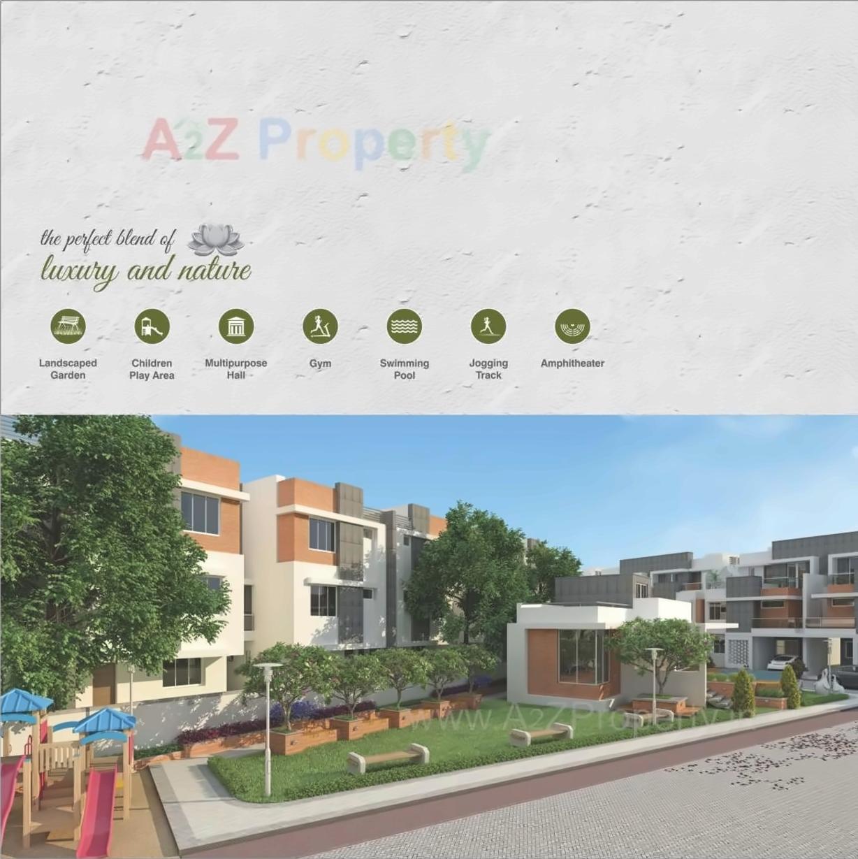 3D Elevation of real estate project Divine Green located at Harni, Vadodara, Gujarat