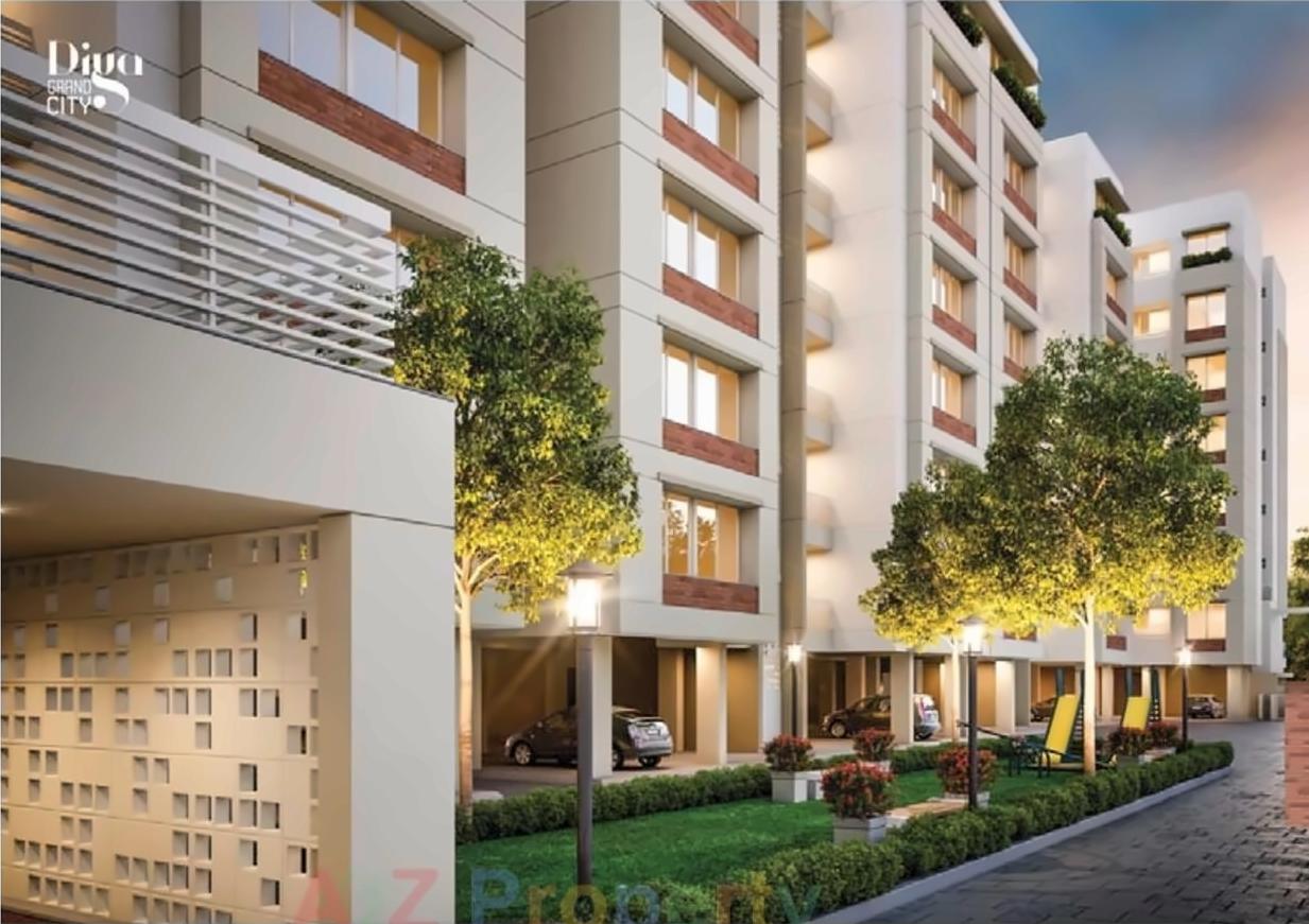 3D Elevation of real estate project Diya Grand City located at Vadsar, Vadodara, Gujarat