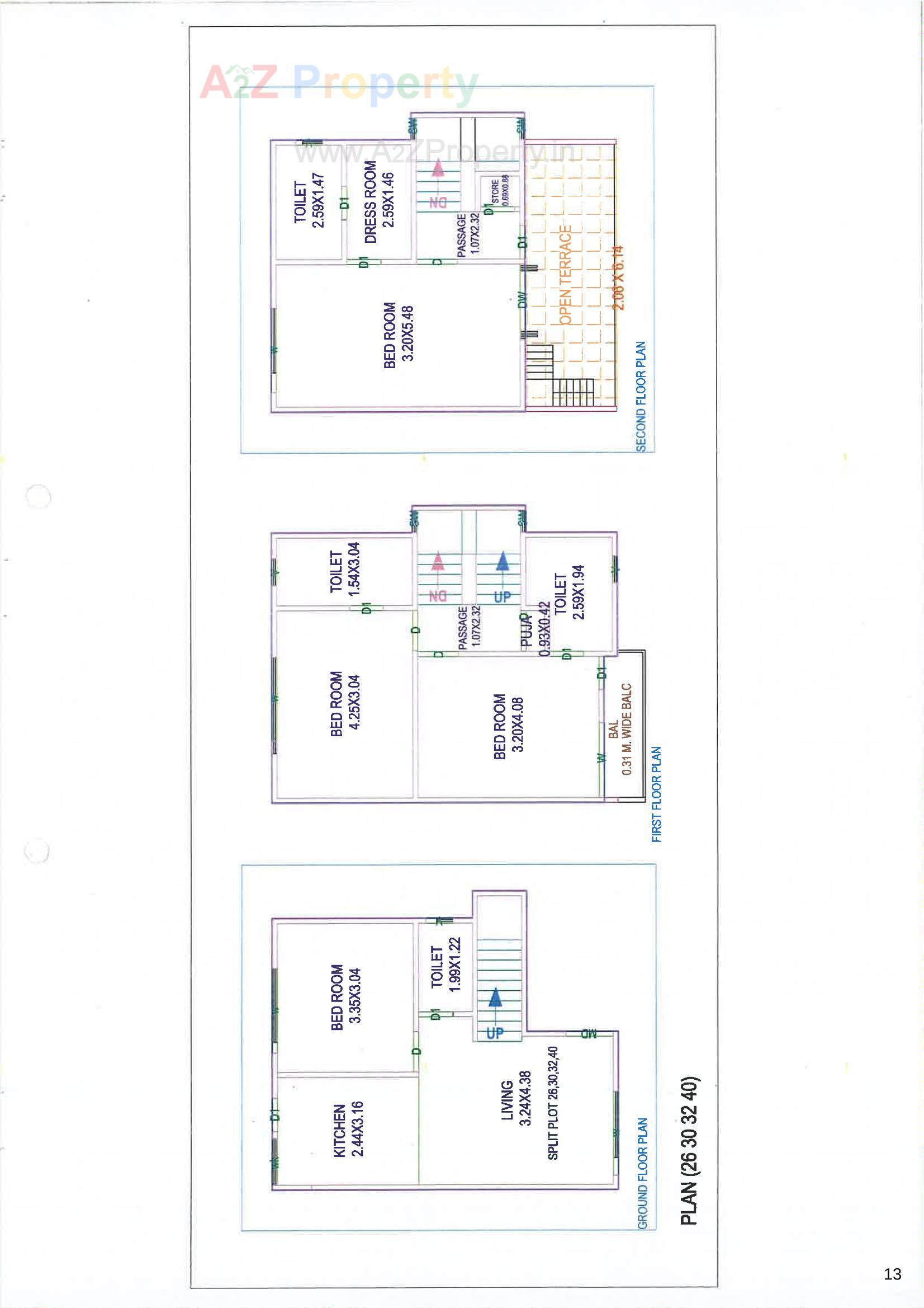 Layout of real estate project Dng Aura located at Tarsali, Vadodara, Gujarat