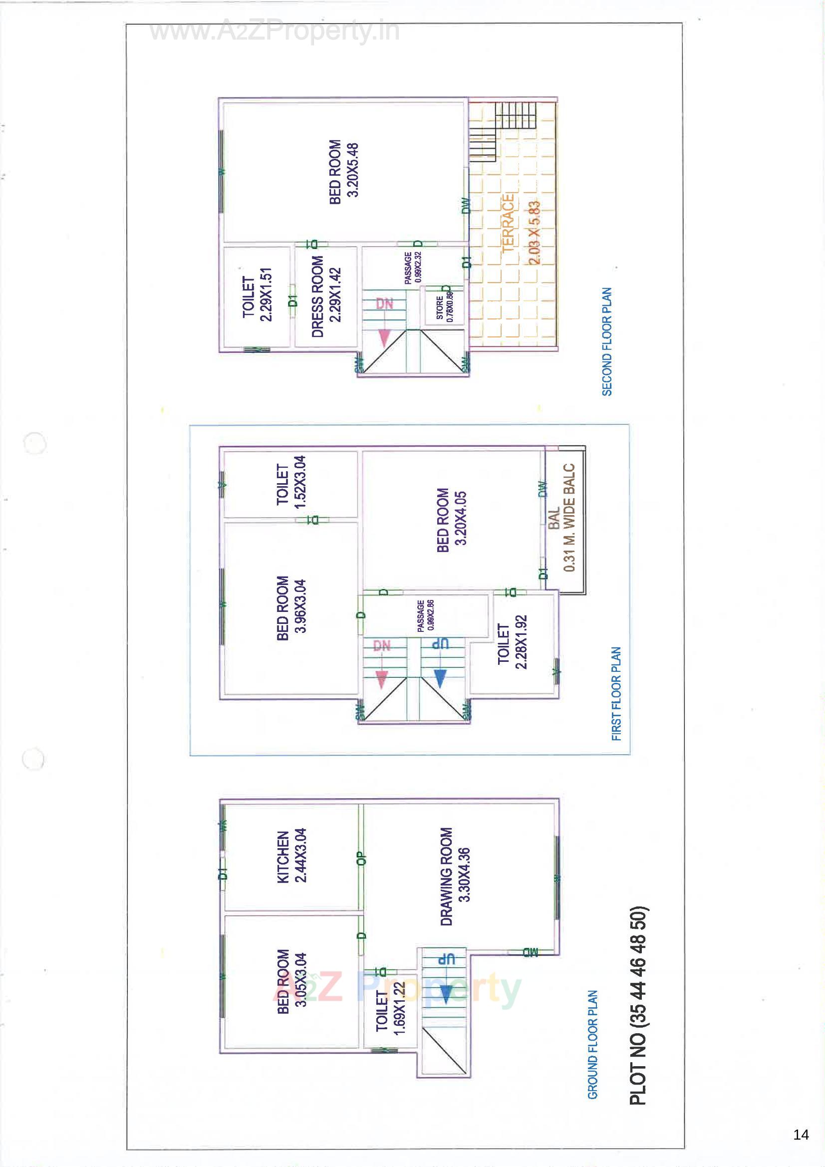 Layout of real estate project Dng Aura located at Tarsali, Vadodara, Gujarat