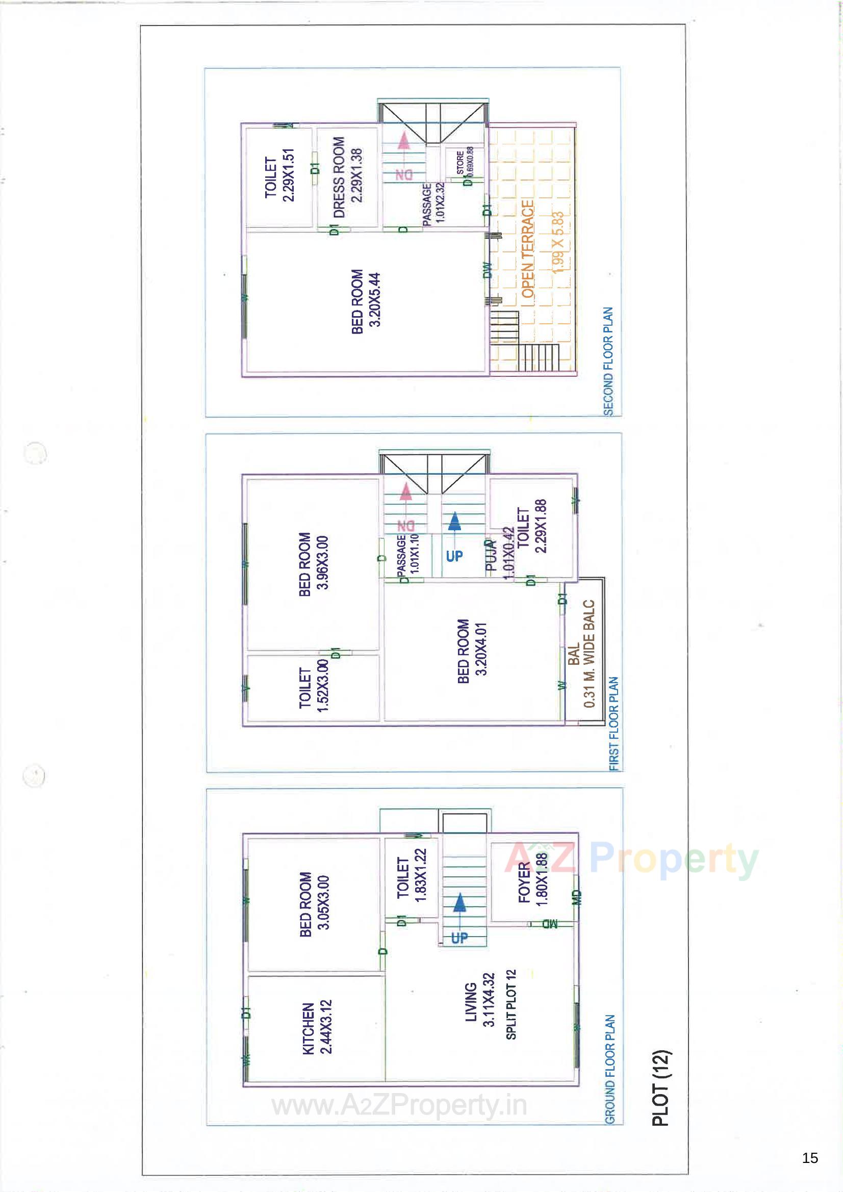 Layout of real estate project Dng Aura located at Tarsali, Vadodara, Gujarat