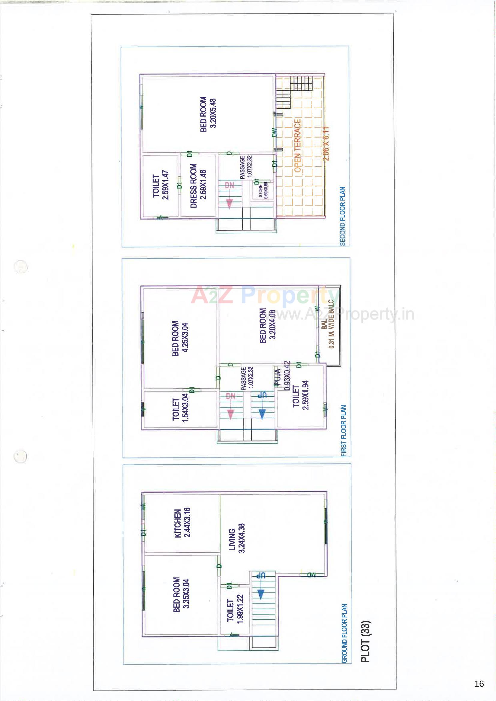 Layout of real estate project Dng Aura located at Tarsali, Vadodara, Gujarat