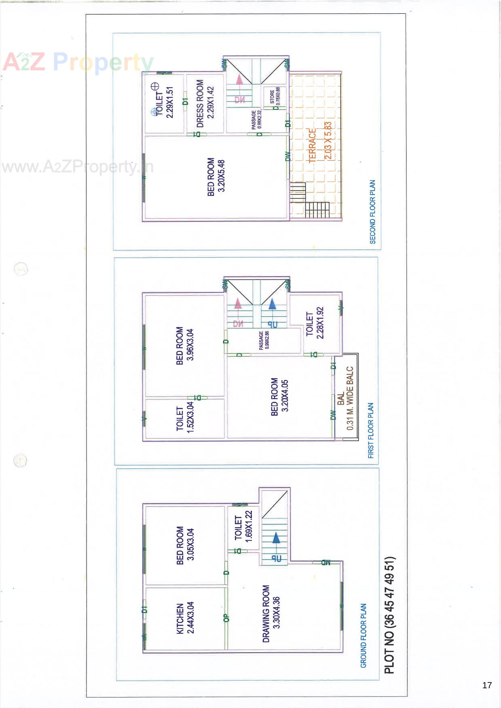 Layout of real estate project Dng Aura located at Tarsali, Vadodara, Gujarat