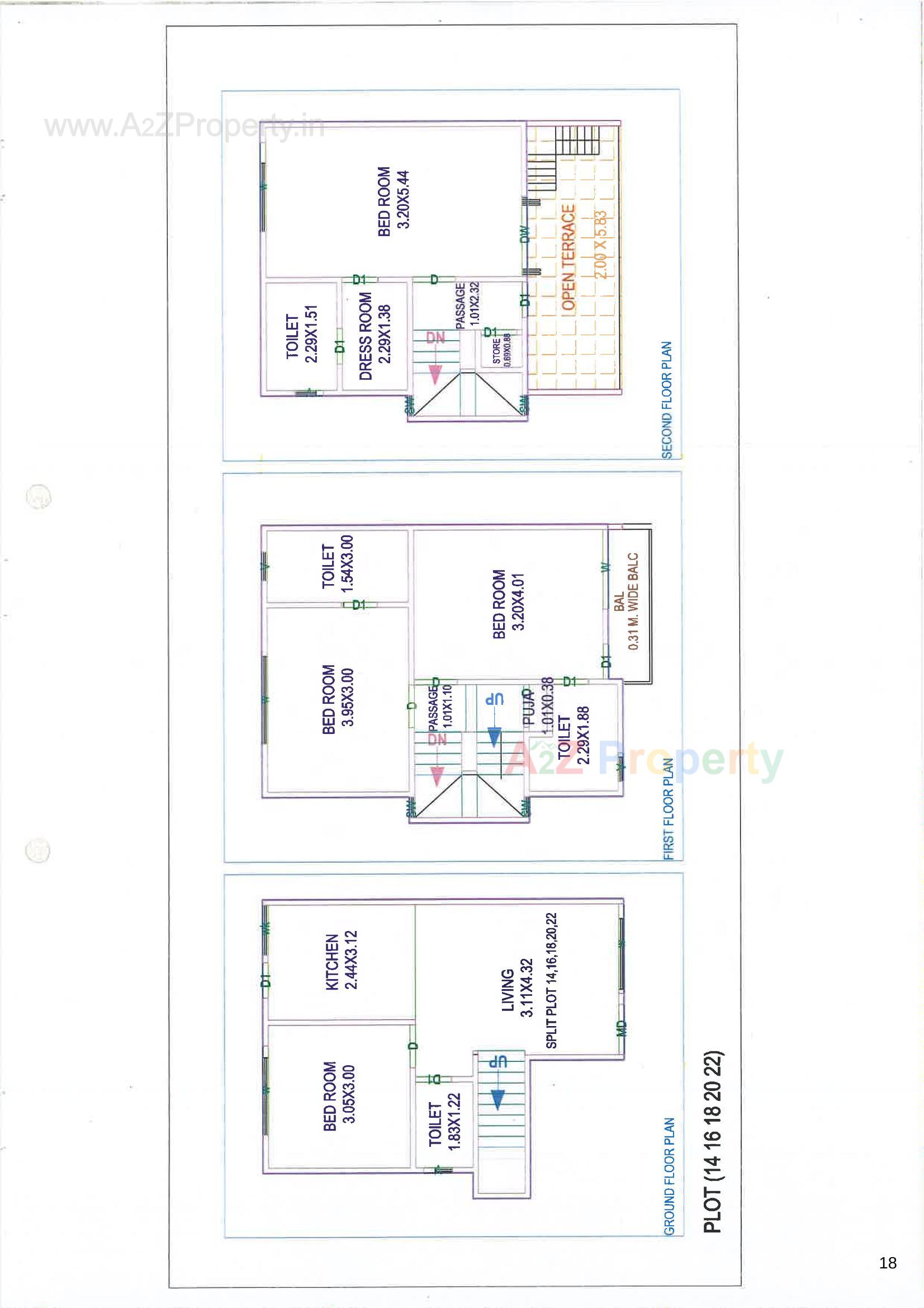 Layout of real estate project Dng Aura located at Tarsali, Vadodara, Gujarat