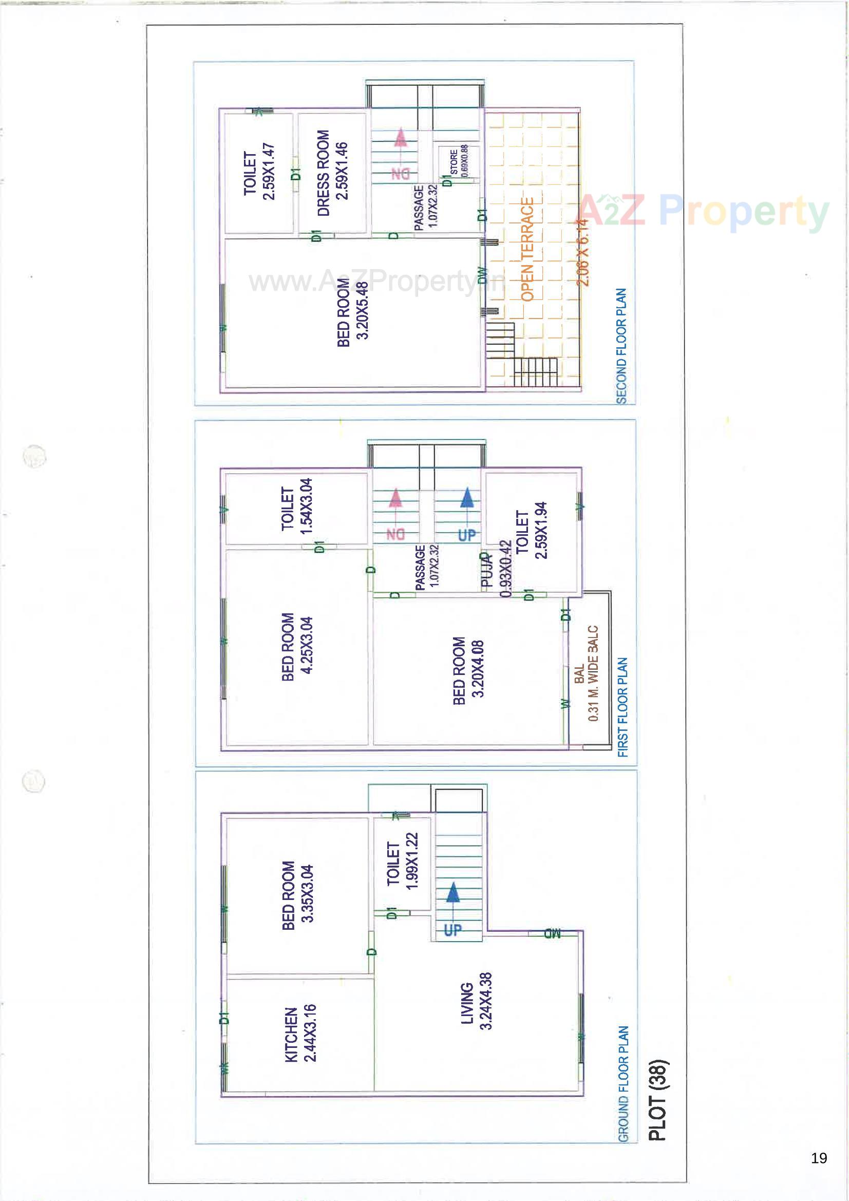 Layout of real estate project Dng Aura located at Tarsali, Vadodara, Gujarat