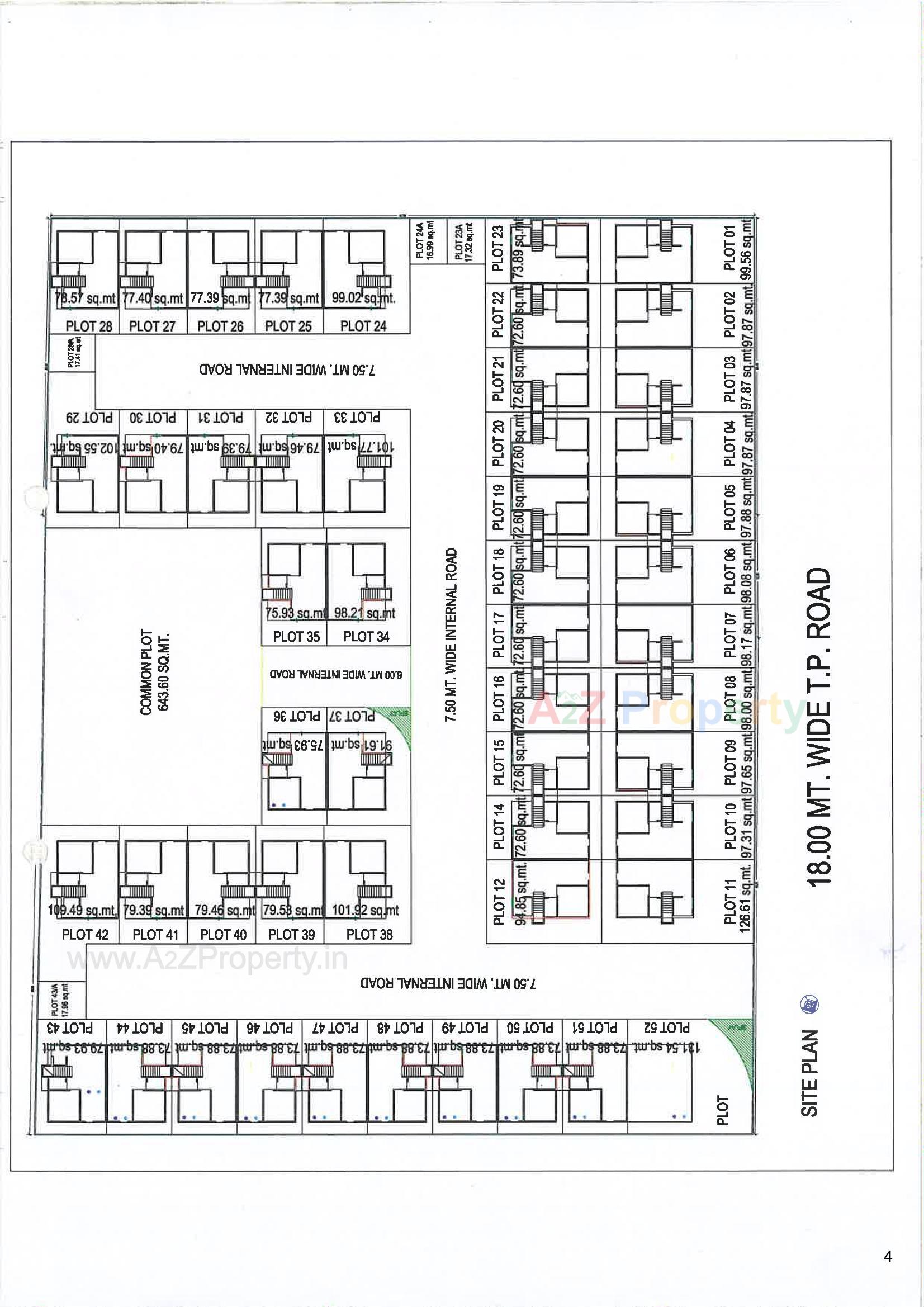 Layout of real estate project Dng Aura located at Tarsali, Vadodara, Gujarat