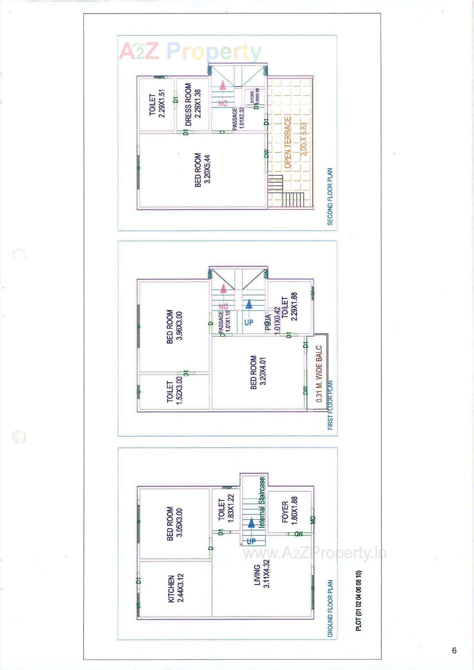 Layout of real estate project Dng Aura located at Tarsali, Vadodara, Gujarat