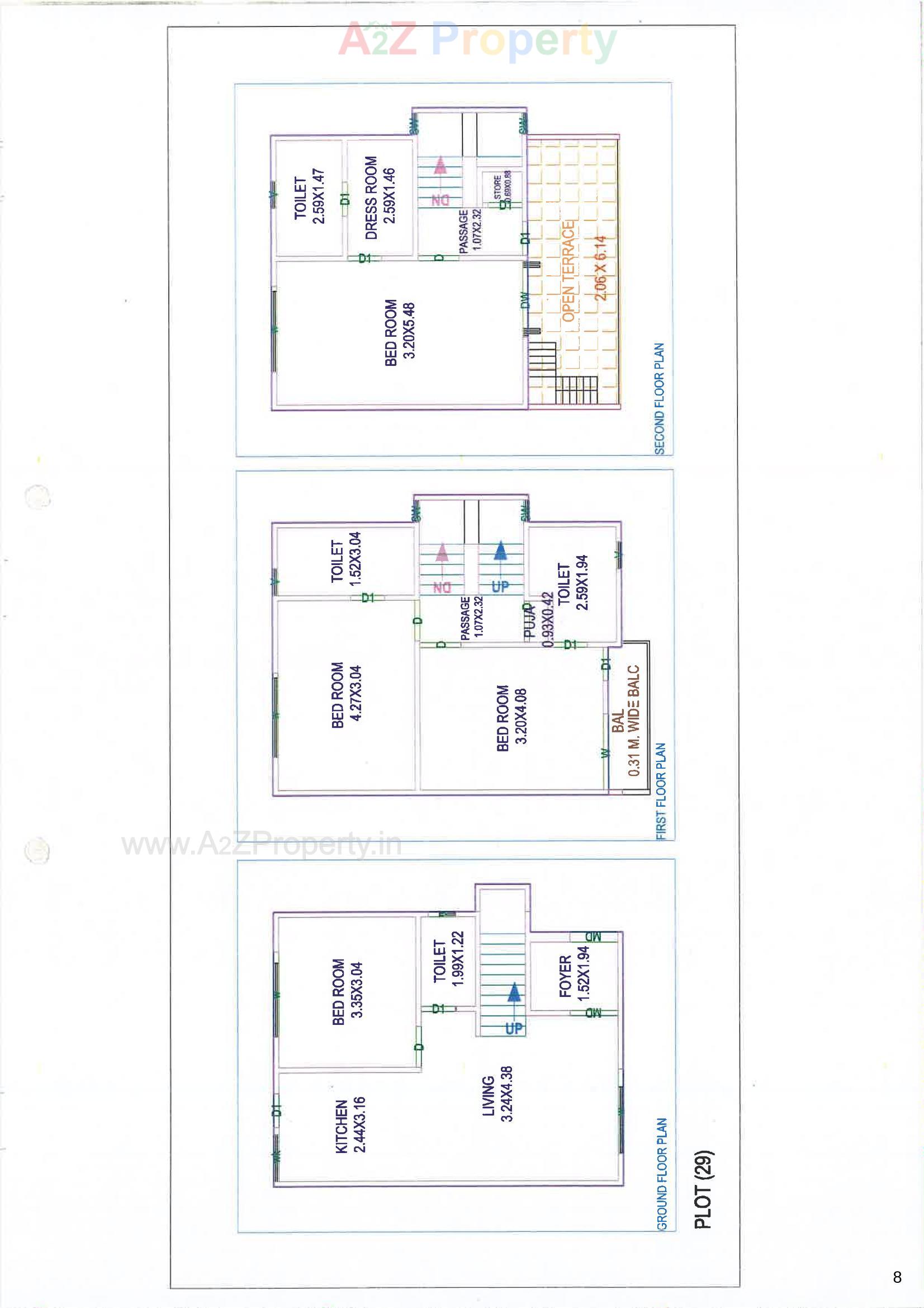 Layout of real estate project Dng Aura located at Tarsali, Vadodara, Gujarat