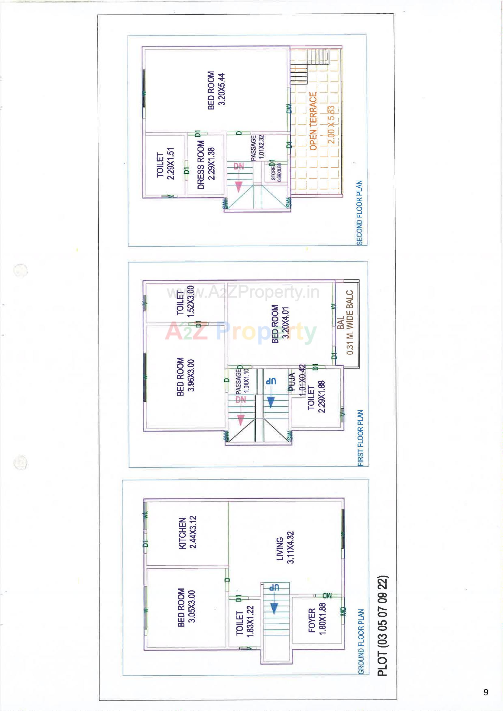Layout of real estate project Dng Aura located at Tarsali, Vadodara, Gujarat