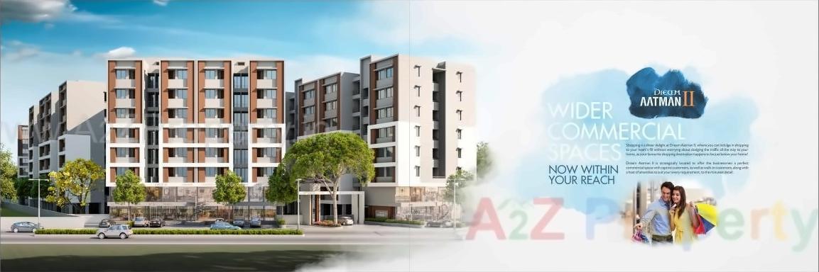 3D Elevation of real estate project Dream Aatman Ii located at Vadasar, Vadodara, Gujarat