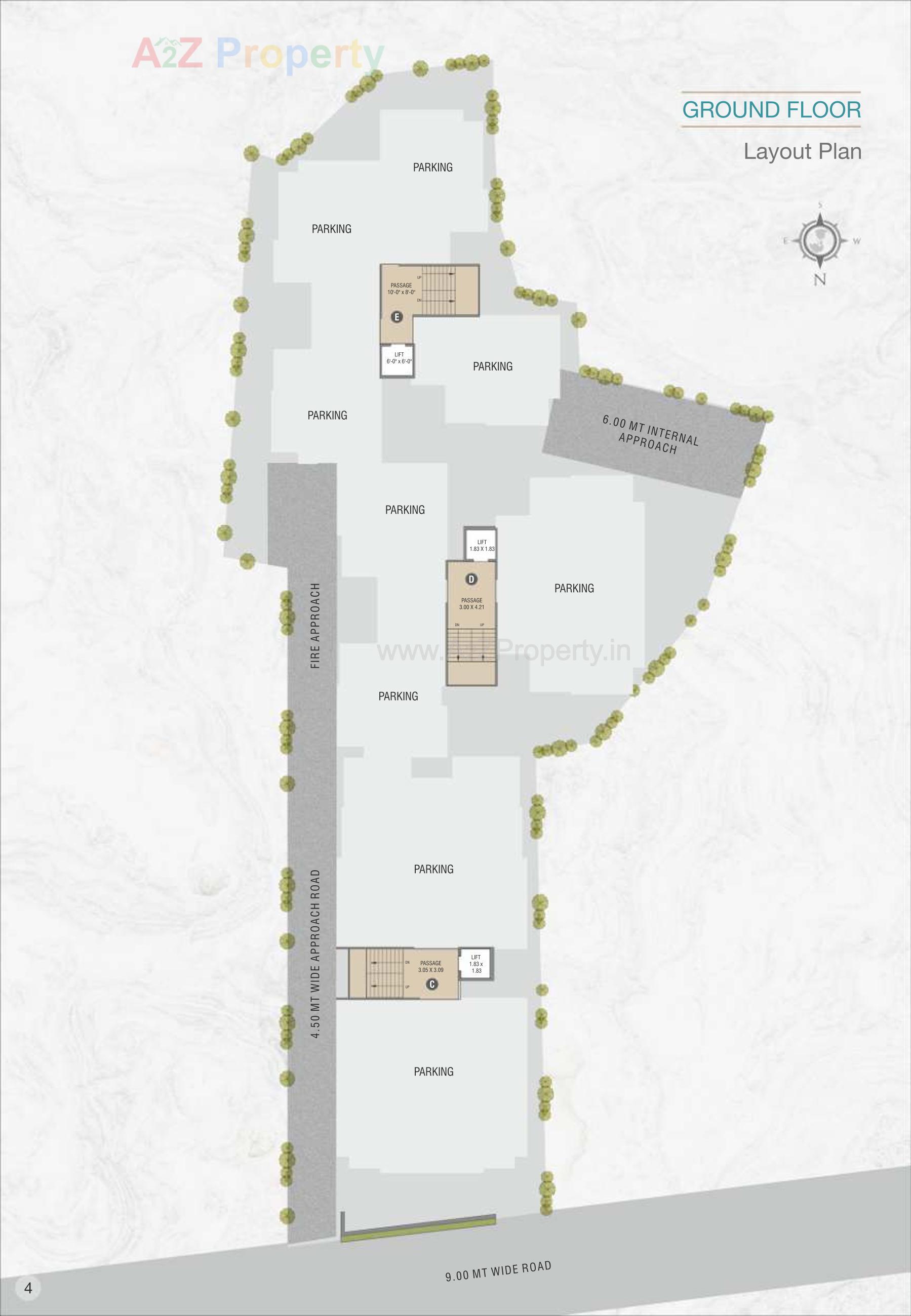 Layout of real estate project Dream Elegance located at Harni, Vadodara, Gujarat
