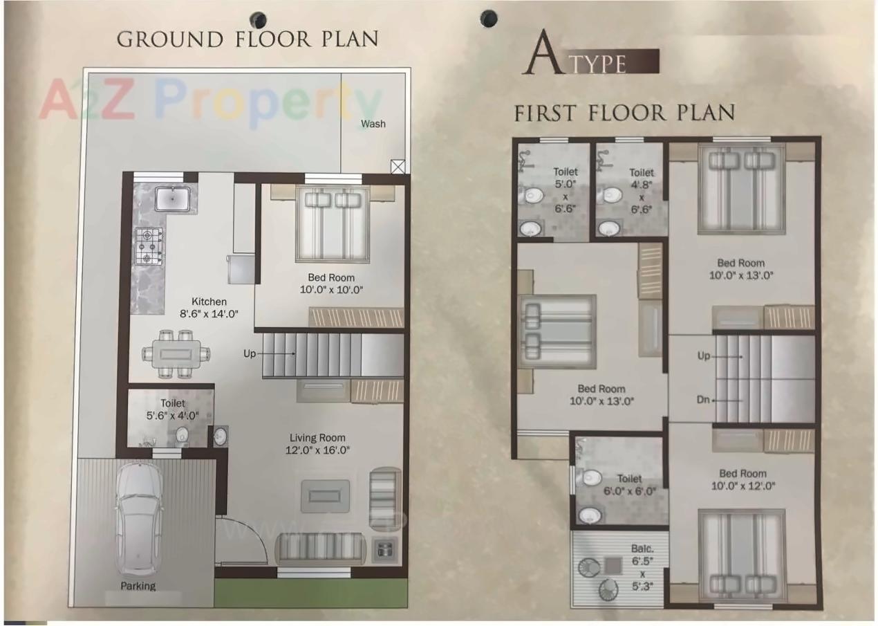 Layout of real estate project Dream Heaven located at Bakrol, Vadodara, Gujarat