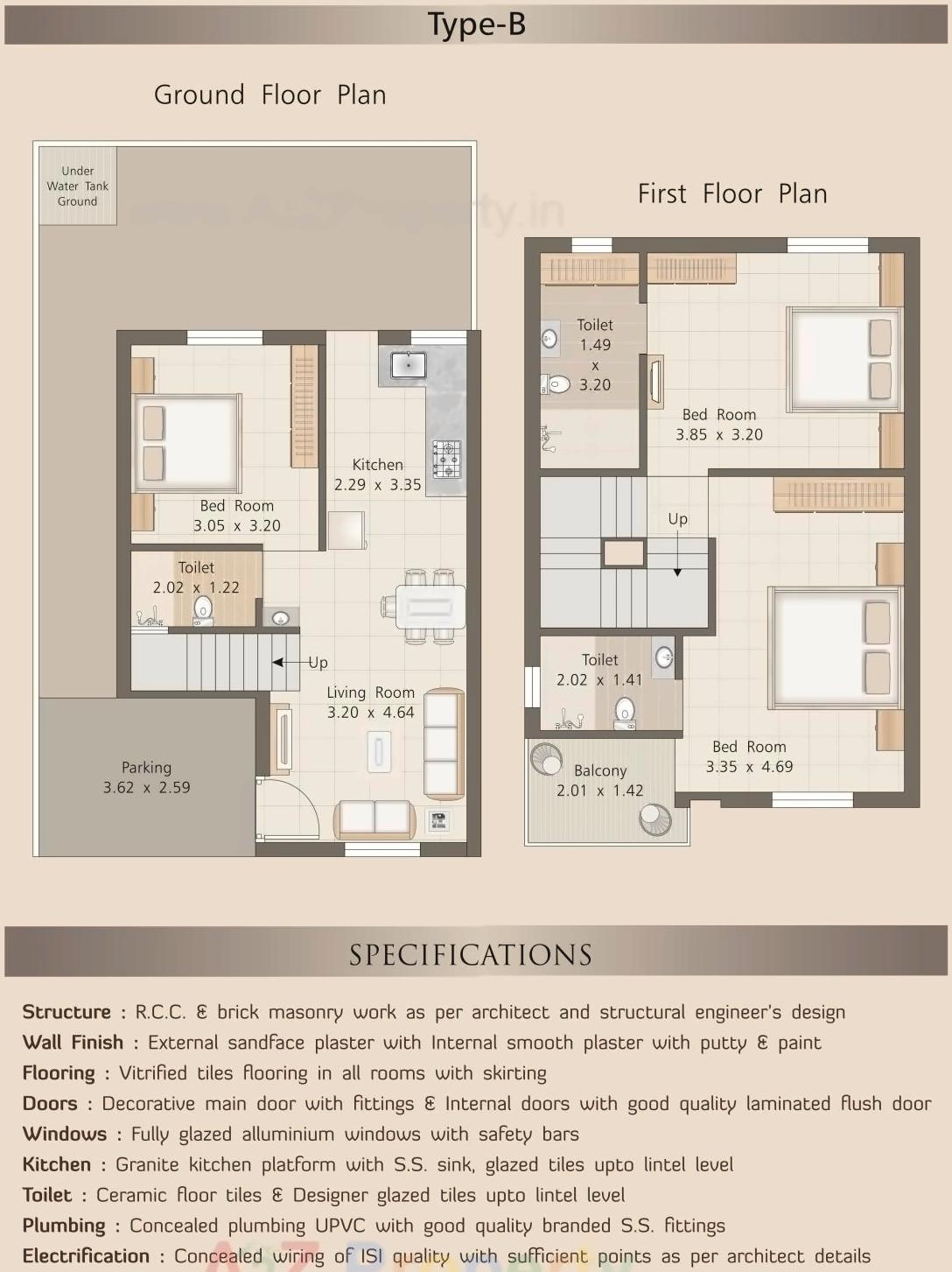 Layout of real estate project Dream Palms located at Kalali, Vadodara, Gujarat