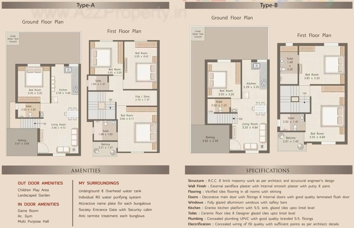 Layout of real estate project Dream Palms located at Kalali, Vadodara, Gujarat
