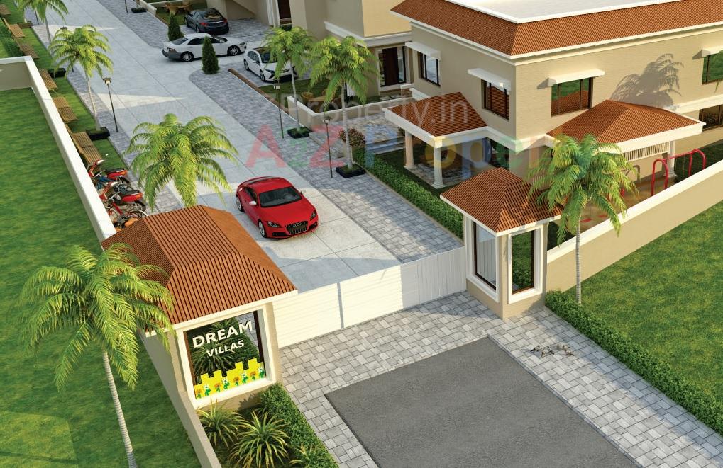 3D Elevation of real estate project Dream Villas located at Bill, Vadodara, Gujarat