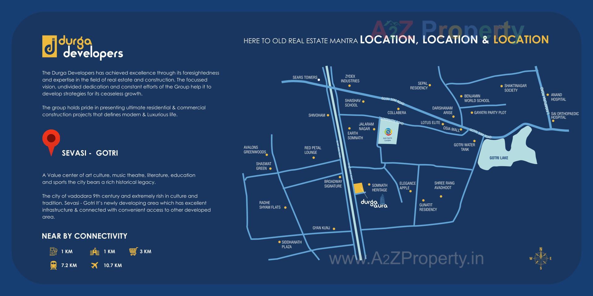  of real estate project Durga Aura located at Vadodara, Vadodara, Gujarat