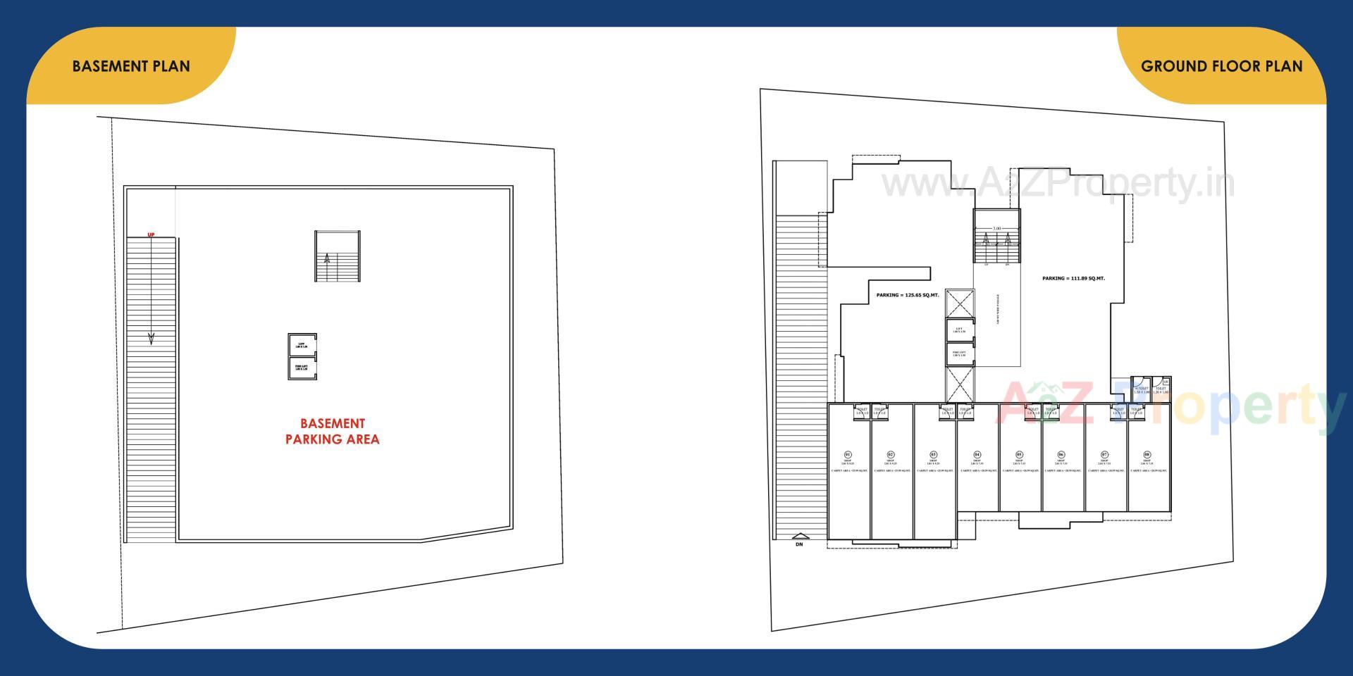 Layout of real estate project Durga Aura located at Vadodara, Vadodara, Gujarat
