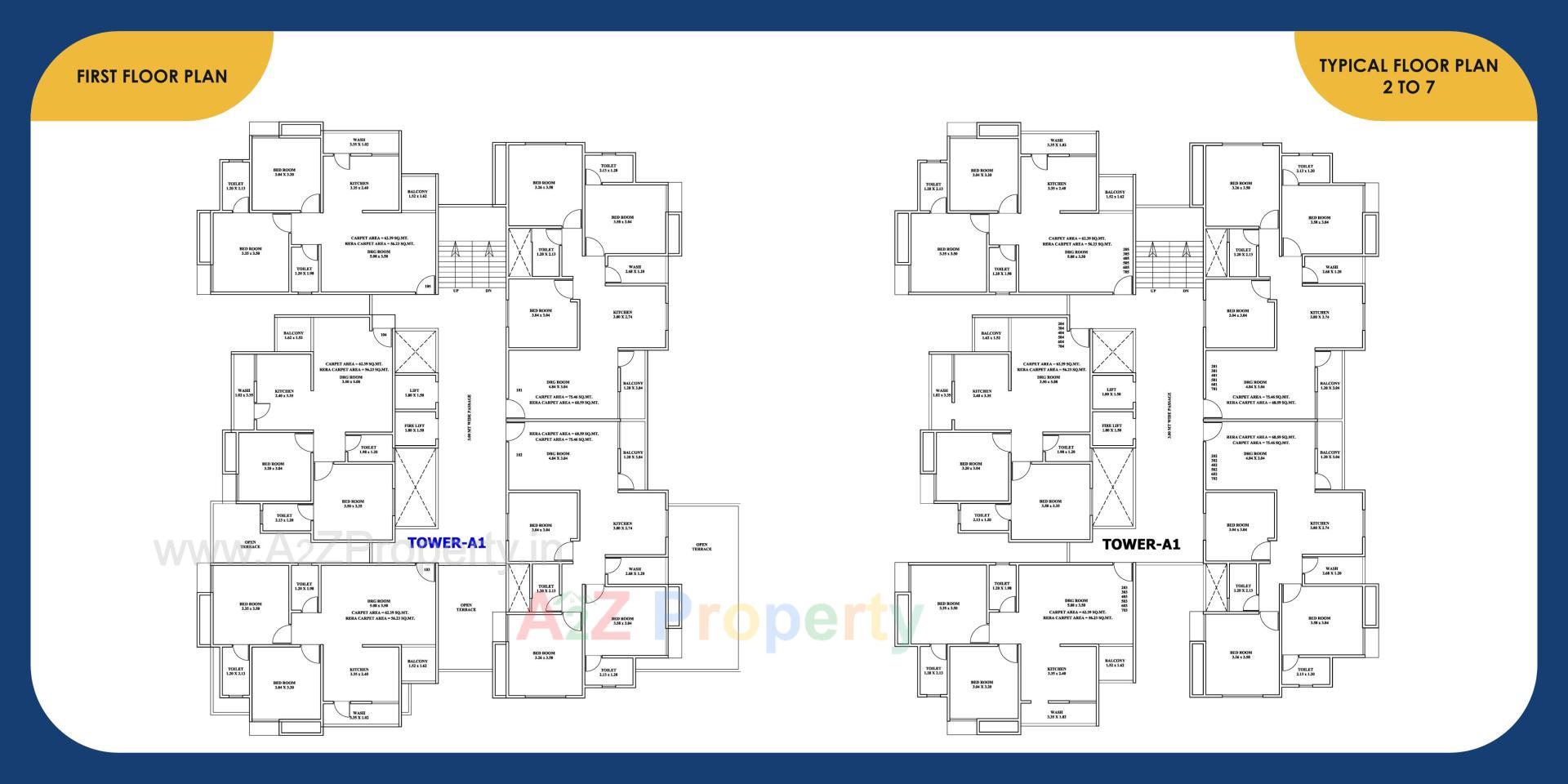 Layout of real estate project Durga Aura located at Vadodara, Vadodara, Gujarat
