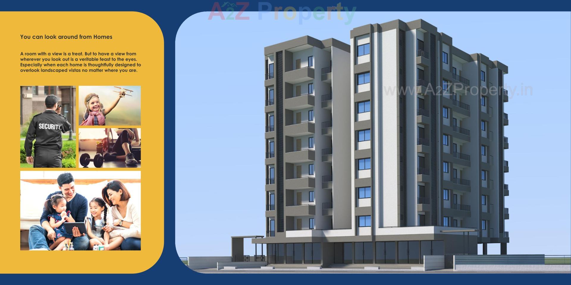 3D Elevation of real estate project Durga Aura located at Vadodara, Vadodara, Gujarat