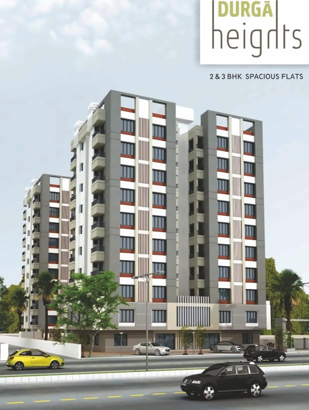 3D Elevation of real estate project Durga Heights For Tower A, Tower located at Manjalpur, Vadodara, Gujarat
