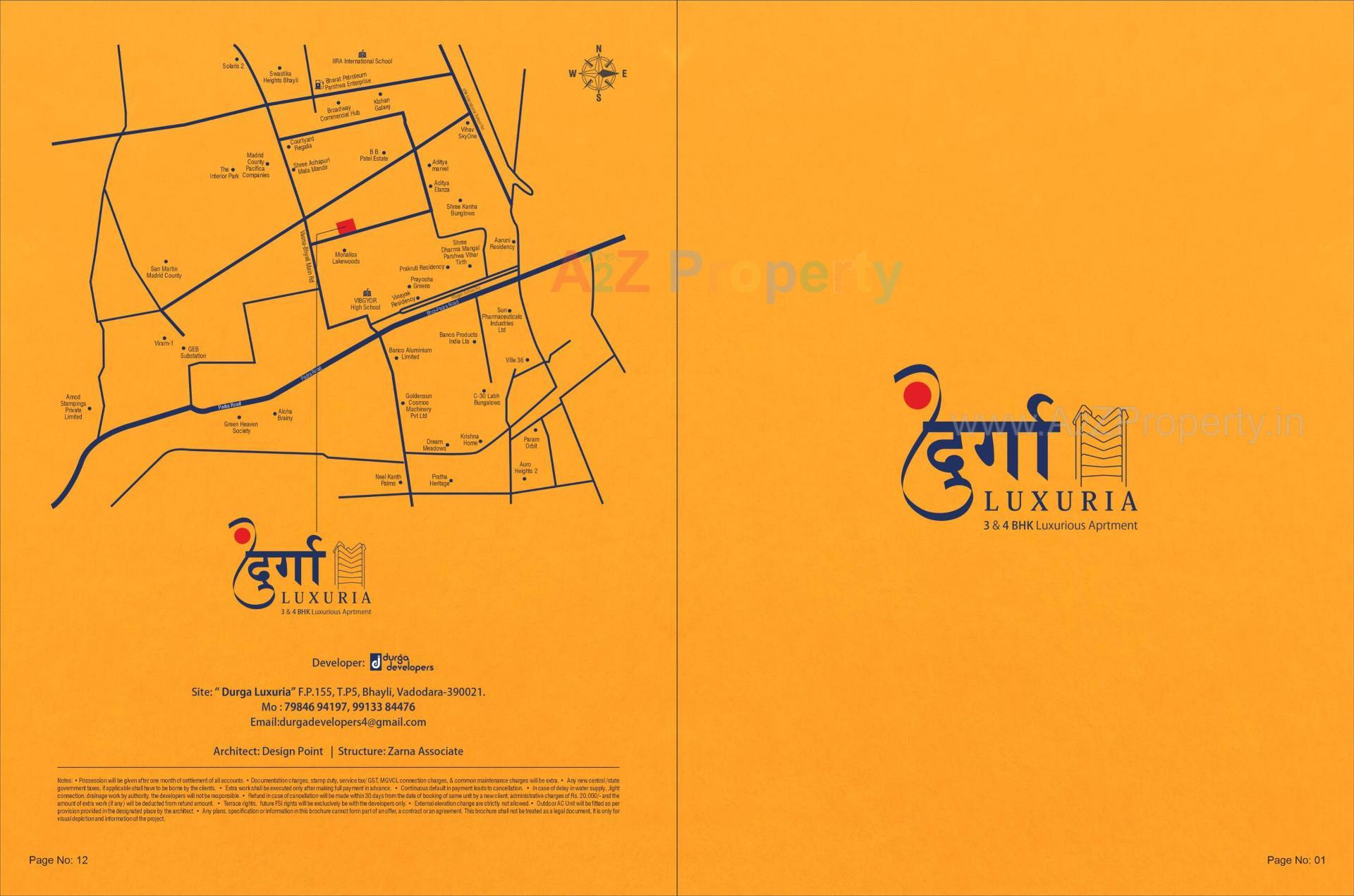  of real estate project Durga Luxuria located at Bhayli, Vadodara, Gujarat