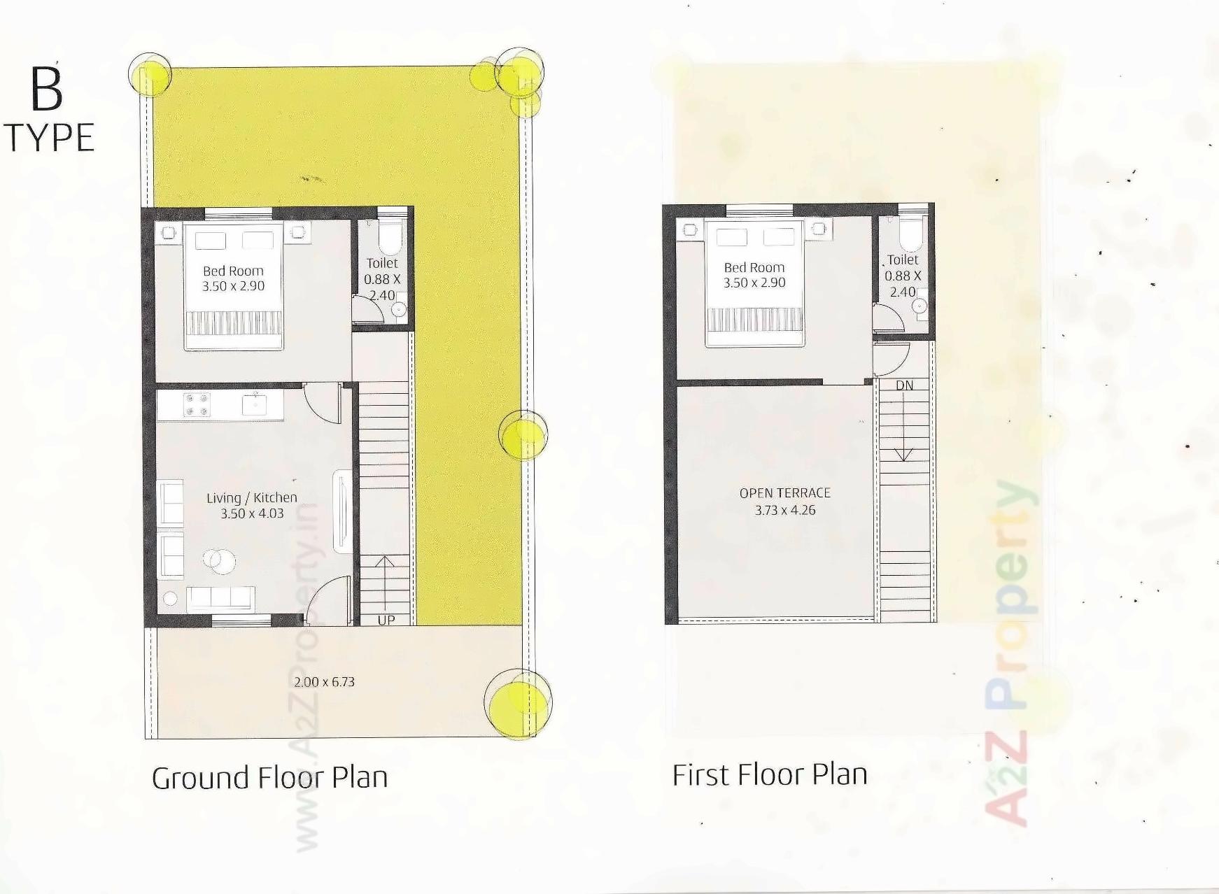 Layout of real estate project Dwarkadham Society located at Vadodara, Vadodara, Gujarat