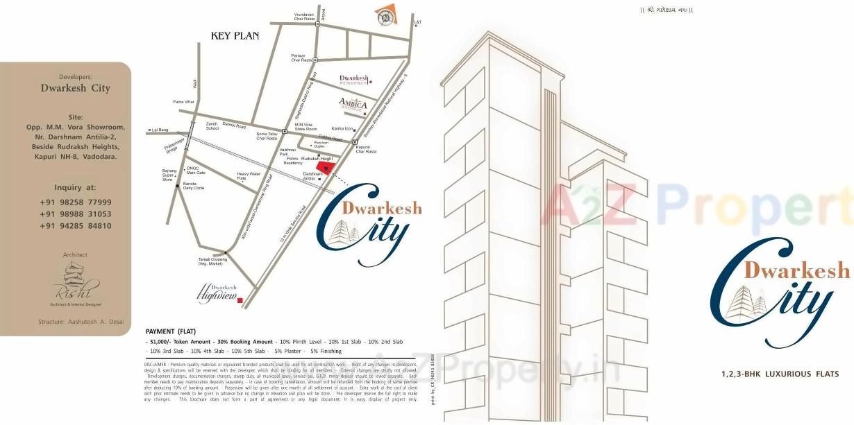  of real estate project Dwarkesh City located at Kapurai, Vadodara, Gujarat