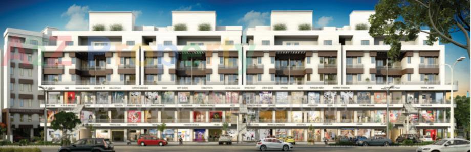 3D Elevation of real estate project Dwarkesh Highview located at Tarsali, Vadodara, Gujarat