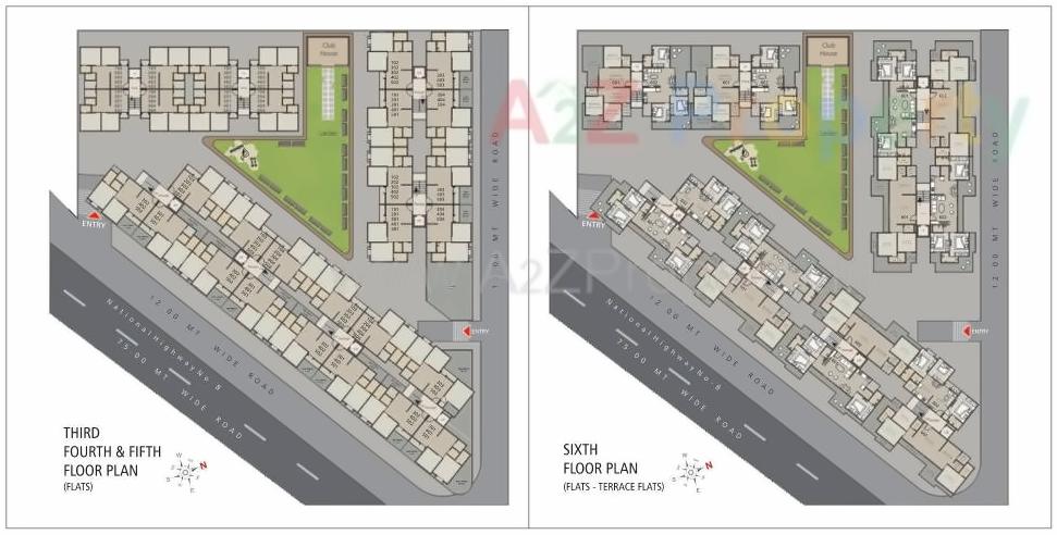 Layout of real estate project Dwarkesh Highview located at Tarsali, Vadodara, Gujarat