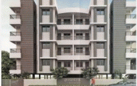 3D Elevation of real estate project Dwarkesh Residency located at Kapurai, Vadodara, Gujarat