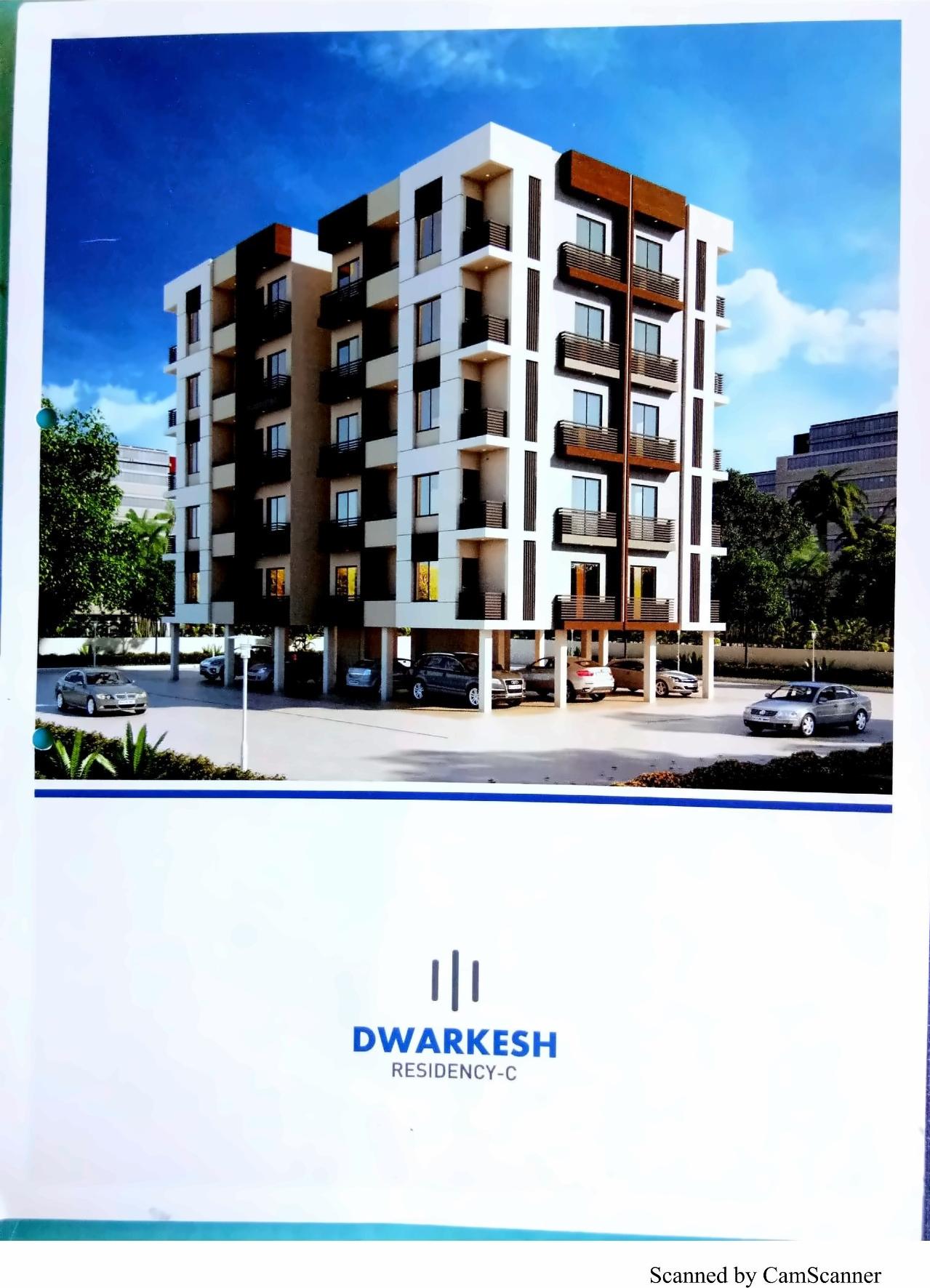 3D Elevation of real estate project Dwarkesh Residency located at Kapurai, Vadodara, Gujarat