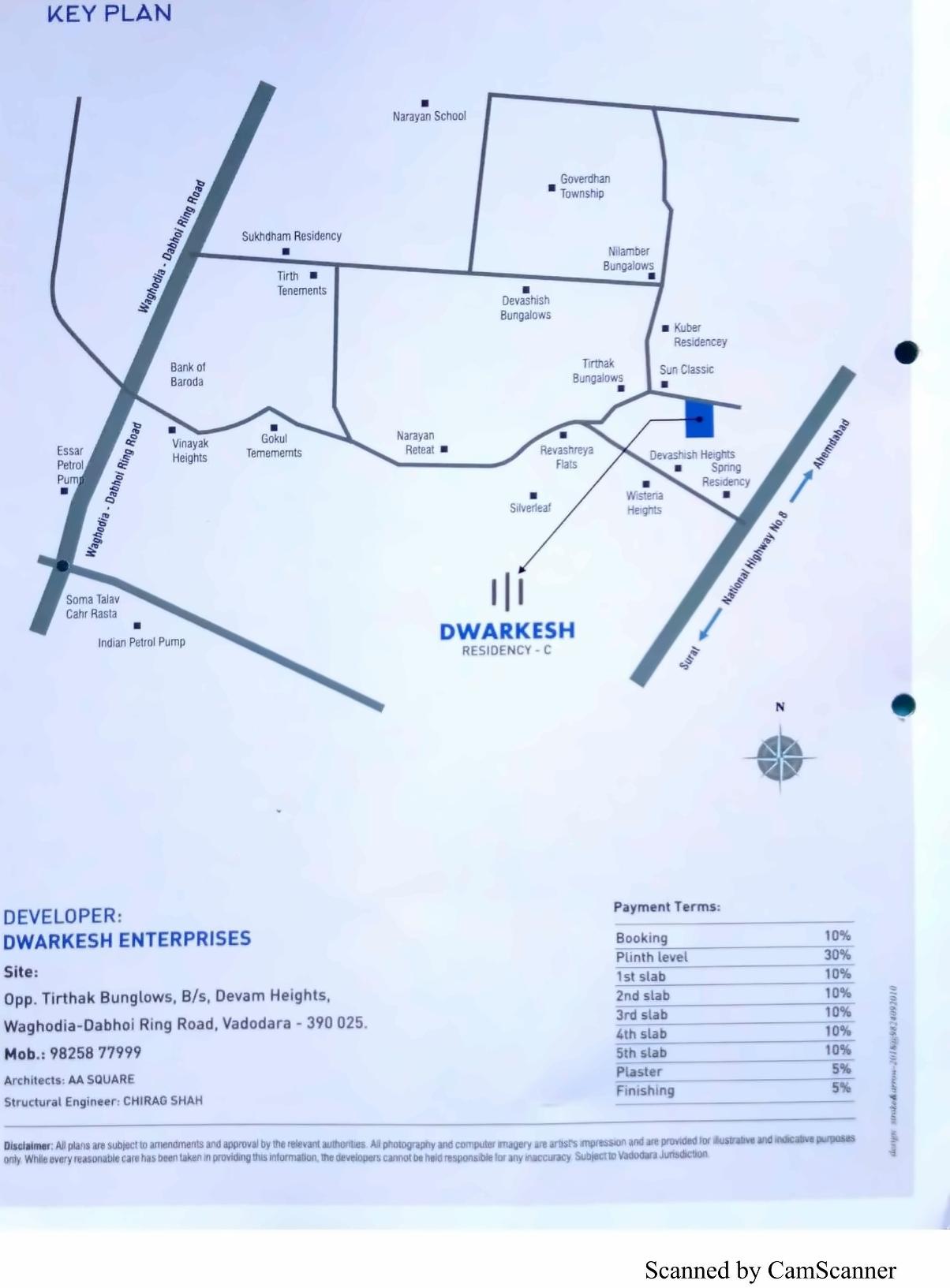  of real estate project Dwarkesh Residency located at Kapurai, Vadodara, Gujarat