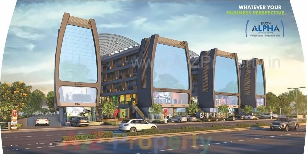 3D Elevation of real estate project Earth Alpha located at Tandalaja, Vadodara, Gujarat