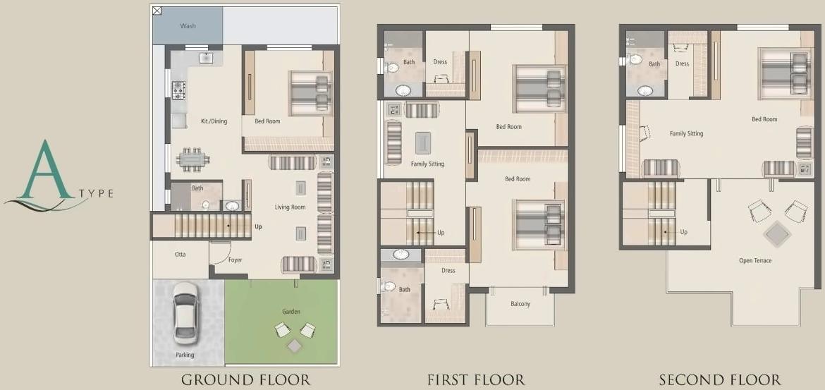 Layout of real estate project Earth Arise located at Vemali, Vadodara, Gujarat