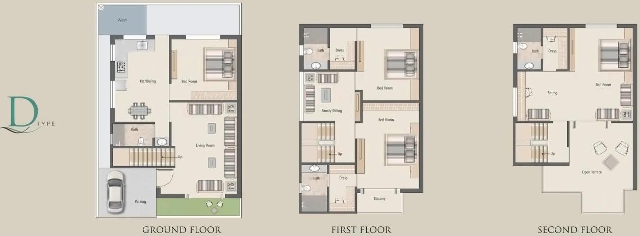 Layout of real estate project Earth Arise located at Vemali, Vadodara, Gujarat