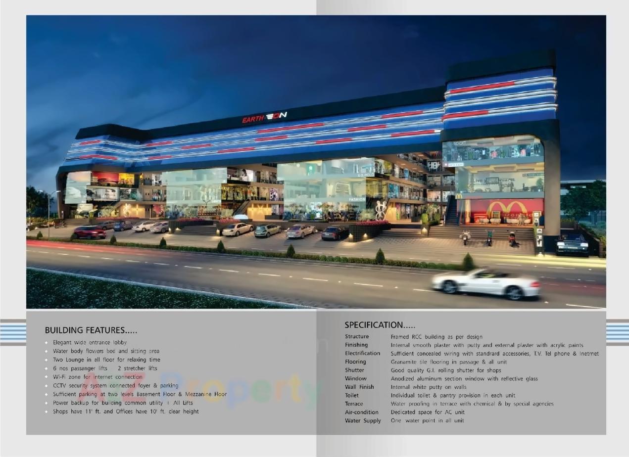 3D Elevation of real estate project Earth Eon located at Sama, Vadodara, Gujarat