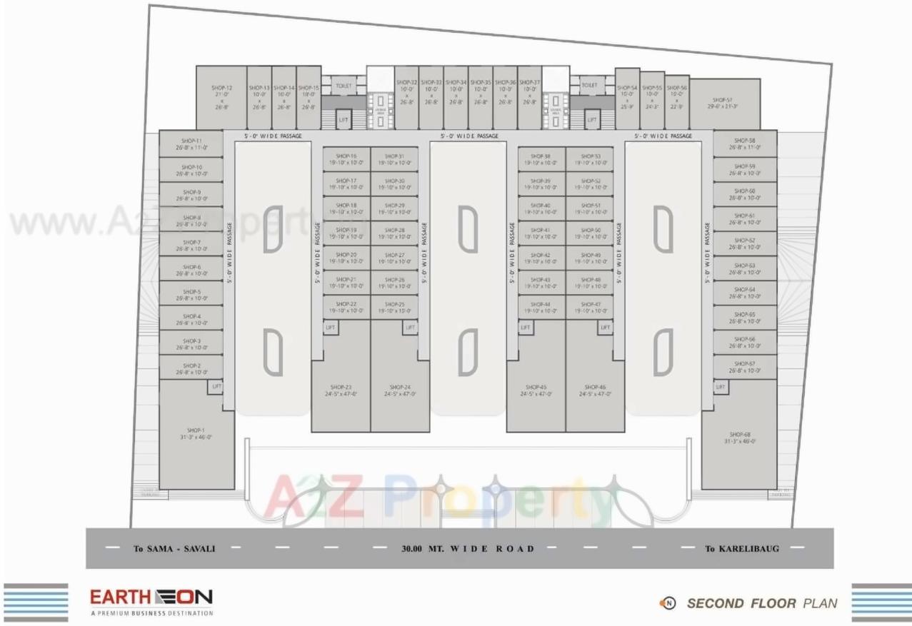 Layout of real estate project Earth Eon located at Sama, Vadodara, Gujarat