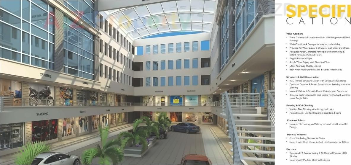 3D Elevation of real estate project Eastern Arcade located at Kapurai, Vadodara, Gujarat