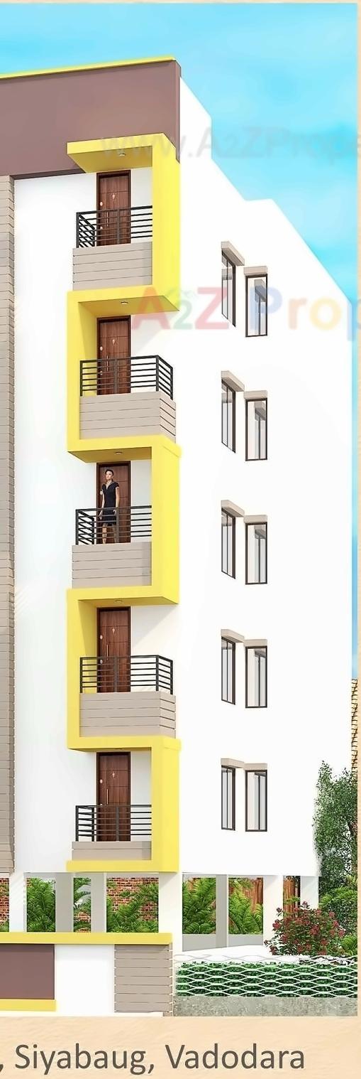 3D Elevation of real estate project Ekdant Residency located at Kasba, Vadodara, Gujarat